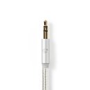 Für Apple Lightning-Kopfhörer-Adapterkabel | Apple Lightning-Stecker, 8-polig – 3,5-mm-Stecker | 1,00 m | Aluminium