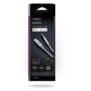 Für Apple Lightning-Kopfhörer-Adapterkabel | Apple Lightning-Stecker, 8-polig – 3,5-mm-Stecker | 1,00 m | Aluminium