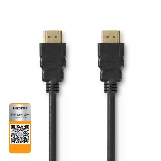 Premium-Hochgeschwindigkeits-HDMI™-Kabel mit Ethernet | HDMI™-Anschluss – HDMI™-Anschluss | 1,50 m | Schwarz