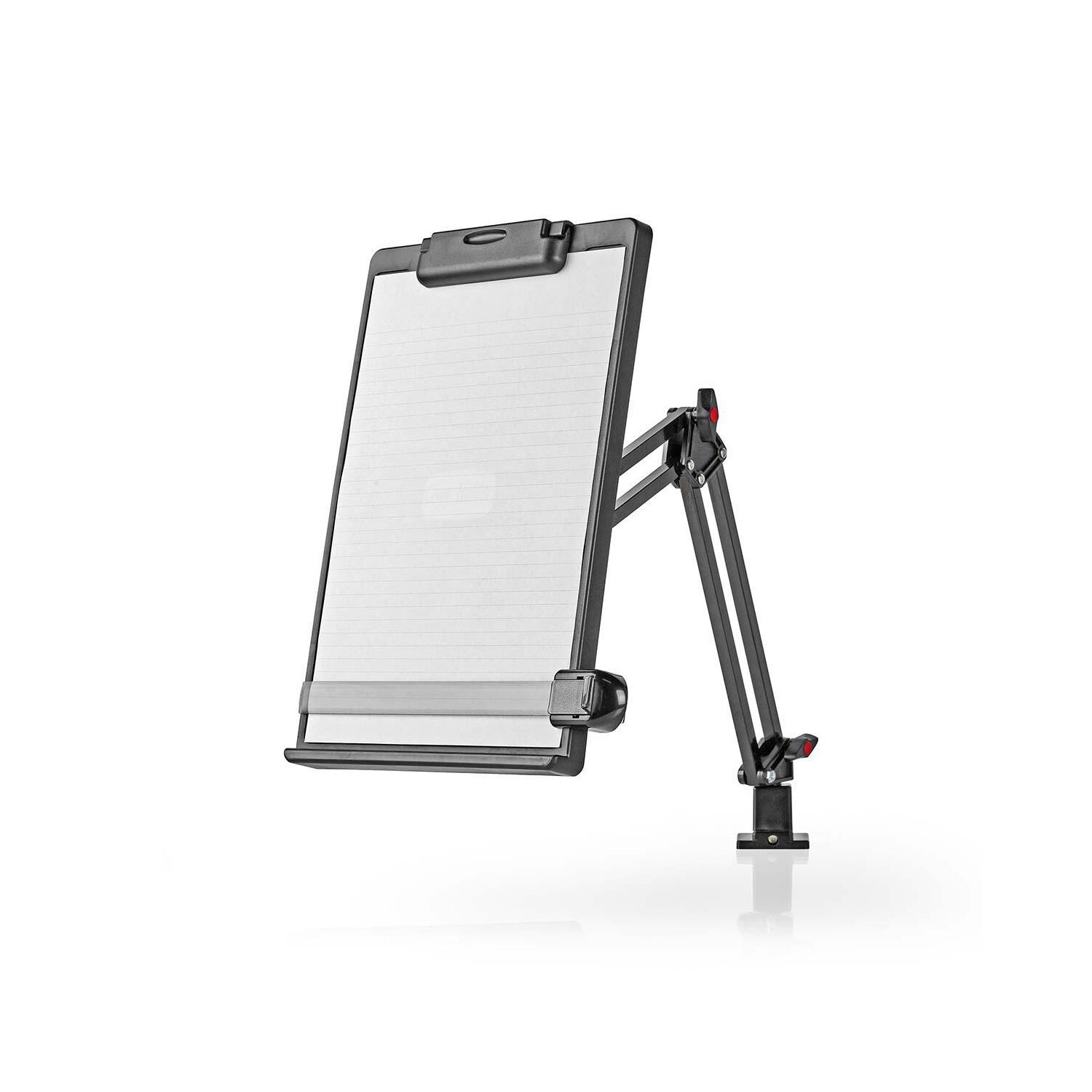 Ergonomischer Aktenhalter Vollbeweglich Tischhalterung Schwarz