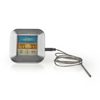 Digitales Grill Thermometer BBQ Zubehör Smoker Einstichthermometer Fleisch Steak