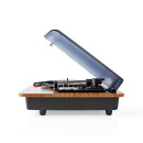 Plattenspieler | 9 W | Bluetooth® | Staubabdeckhaube | Braun