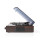 Plattenspieler | 18 W | PC-Konvertierung | Staubabdeckhaube | Braun
