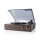 Plattenspieler | 18 W | PC-Konvertierung | Staubabdeckhaube | Braun