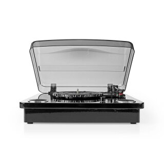 Plattenspieler | 18 W | Bluetooth® | USB-Konvertierung | Staubabdeckhaube | Schwarz