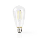 WLAN-Smart-LED-Filament-Glühlampe | E27 | ST64| 5 W...
