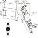 TR-TWM01 Premium Universal Tablet Wandhalterung Wandhalter Halterung 7-10,4" voll beweglich drehbar schwenkbar