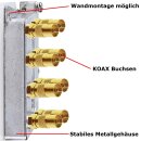 8-fach Premium Koax Antennenverteiler HD 3D 4K Verteiler...